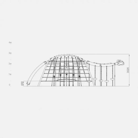 Игровая канатная конструкция Пайн «PA-00.27»