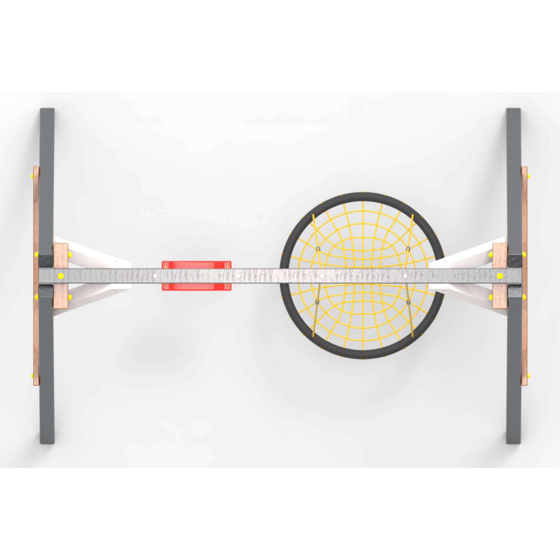 Деревянные качели Пикник 2 «Ультра» (качели гнездо 1м + качели долька)