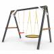 Деревянные качели Пикник 2 «Ультра» (качели гнездо 1м + качели долька)