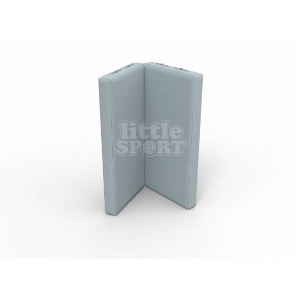 Мат кожзам  (100х100х10см) складной в 2 сложения серый