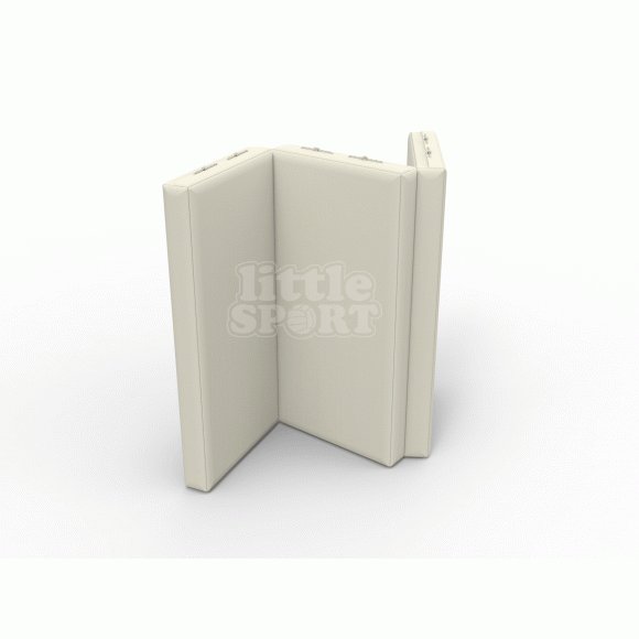 Мат кожзам (100х150х10см) складной в 3 сложения бежевый