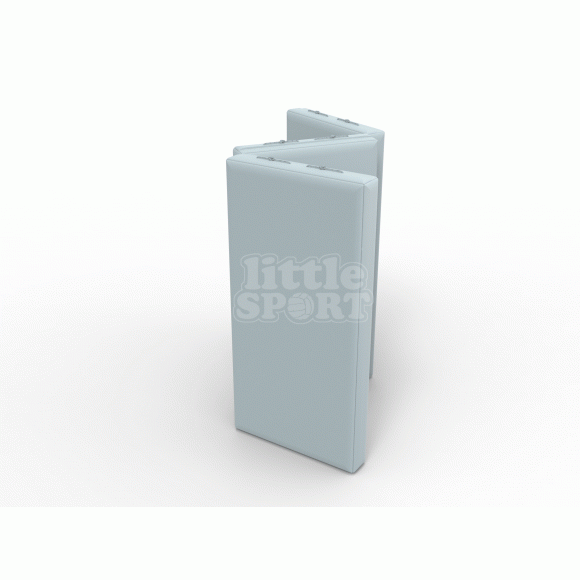 Мат кожзам (100х150х10см) складной в 3 сложения серый