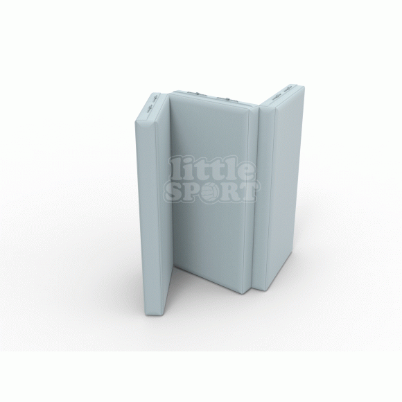 Мат кожзам (100х150х10см) складной в 3 сложения серый