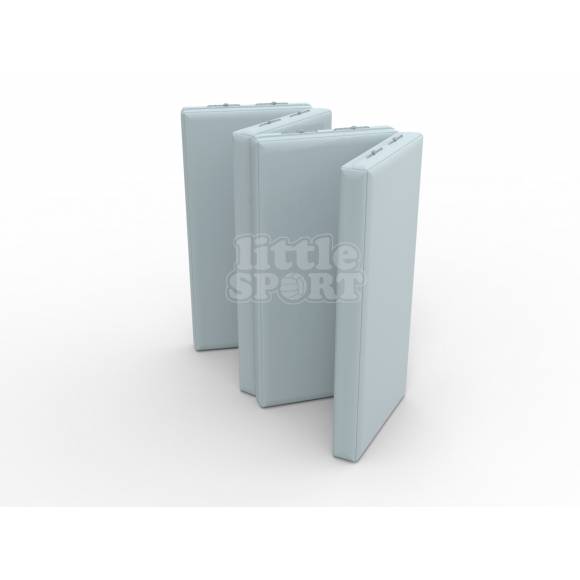 Мат кожзам  (100х200х10см) складной в 4 сложения серый