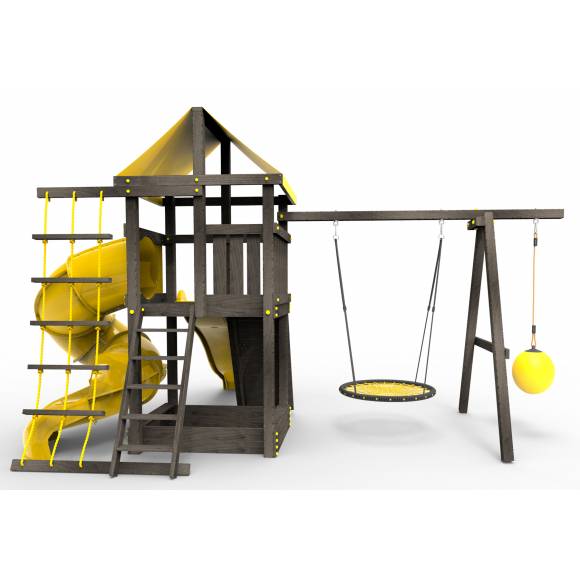 Детская площадка Пикник «Black» с винтовой трубой 6.1