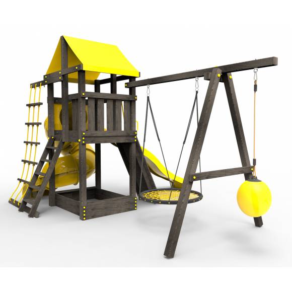 Детская площадка Пикник «Black» с винтовой трубой 6.1