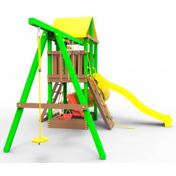 Детская площадка  Пикник «Элит» с винтовой трубой (зеленый)