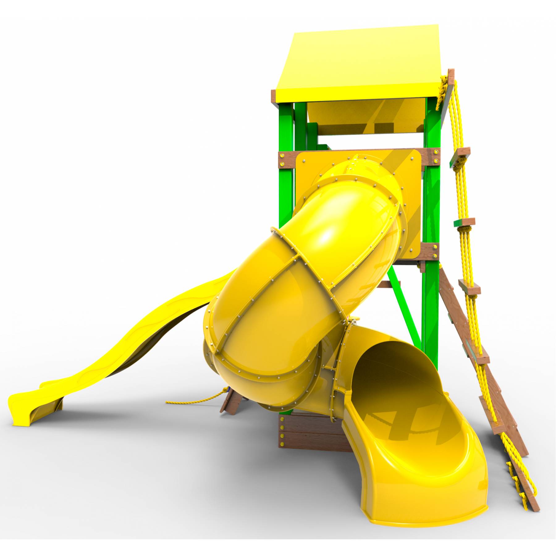 Детская площадка  Пикник «Элит» с винтовой трубой (зеленый)