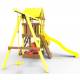 Детская площадка  Пикник «Элит» с винтовой трубой (желтый)