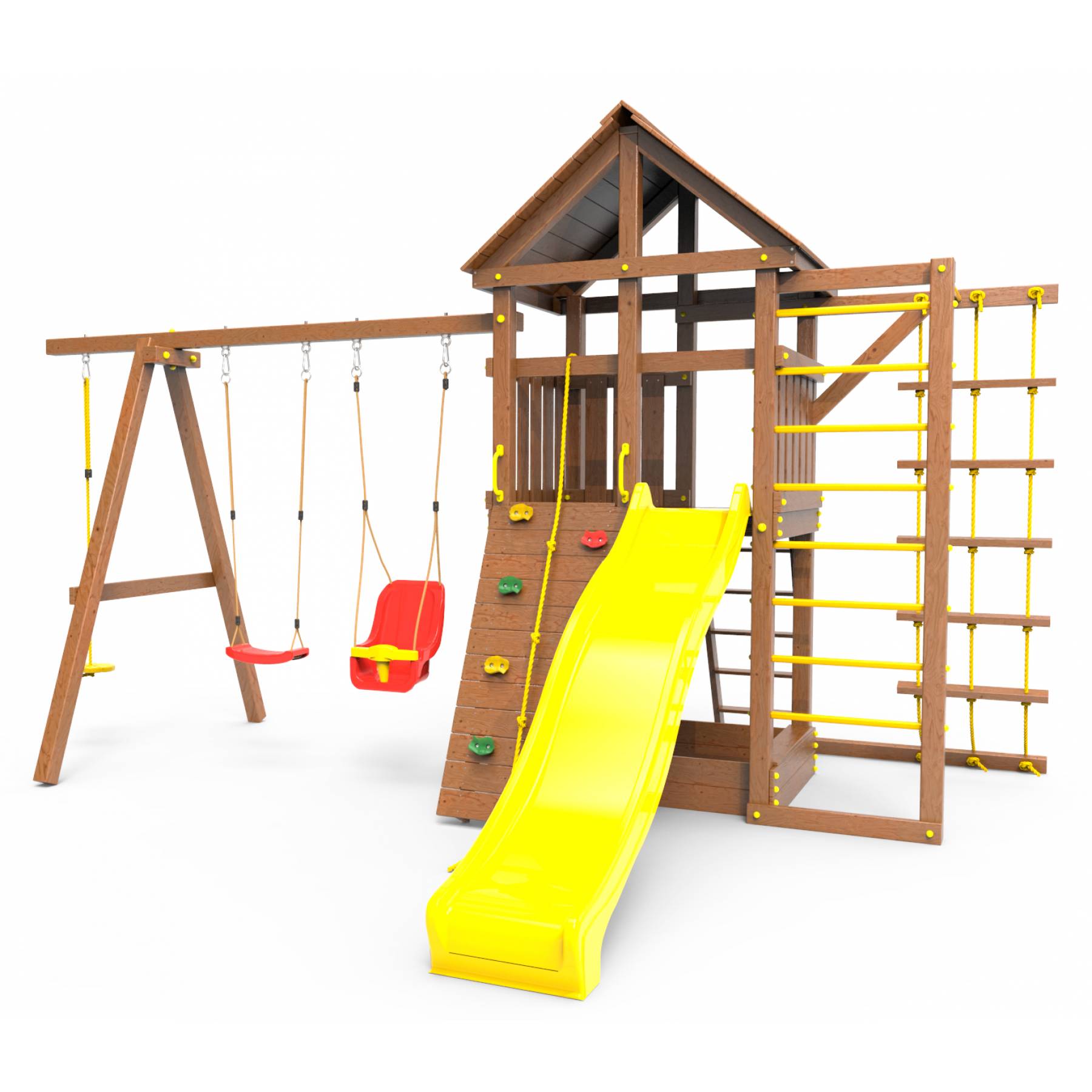 Детская площадка Пикник «Оптимус Д» с турником и шведской стенкой