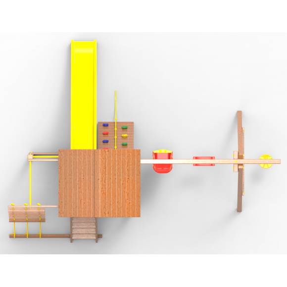 Детская площадка Пикник «Оптимус Д» с турником и шведской стенкой