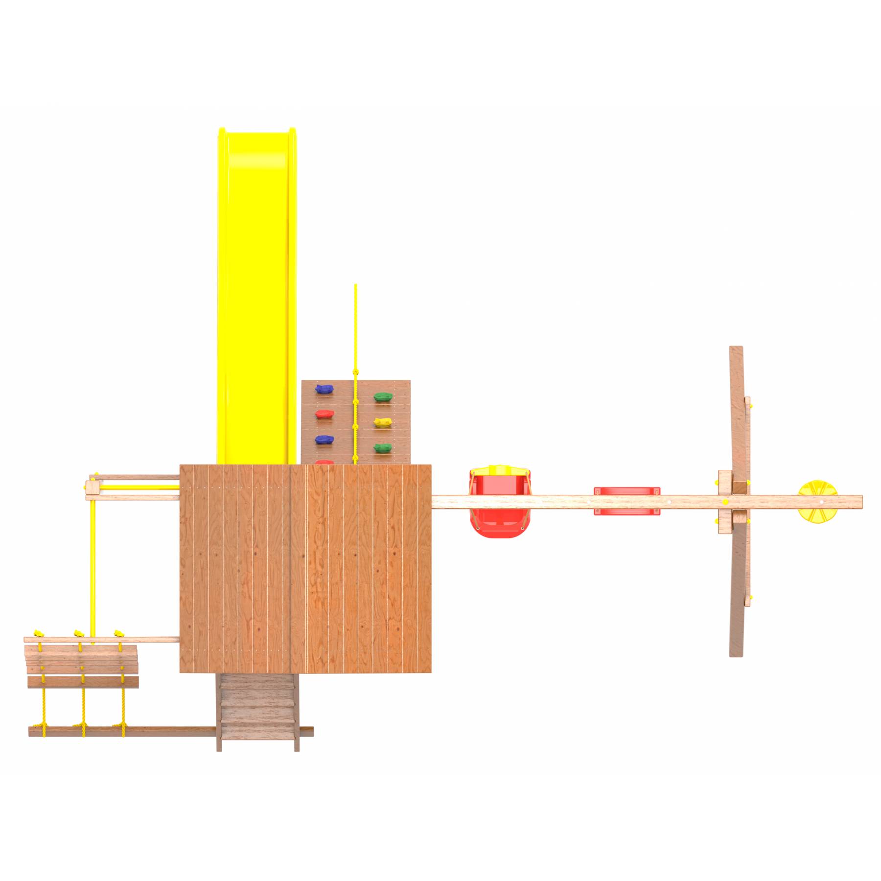 Детская площадка Пикник «Оптимус Д» с турником и шведской стенкой