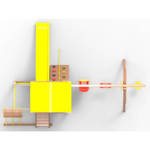 Детская площадка  Пикник «Оптимус» с турником и шведской стенкой