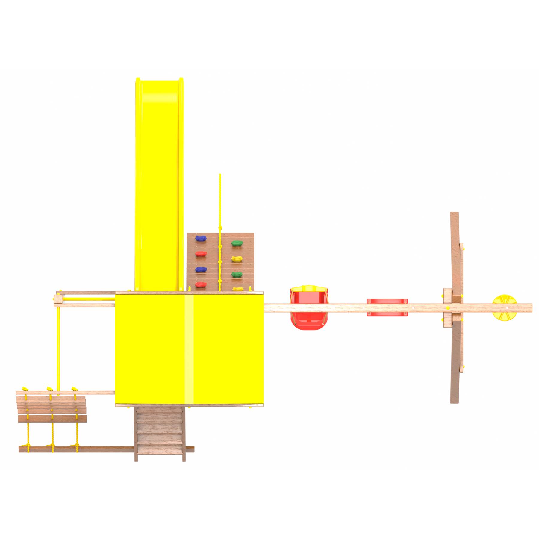 Детская площадка  Пикник «Оптимус» с турником и шведской стенкой