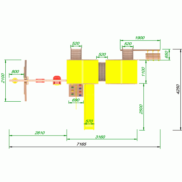 Детская площадка Пикник «Оптимус» Твин