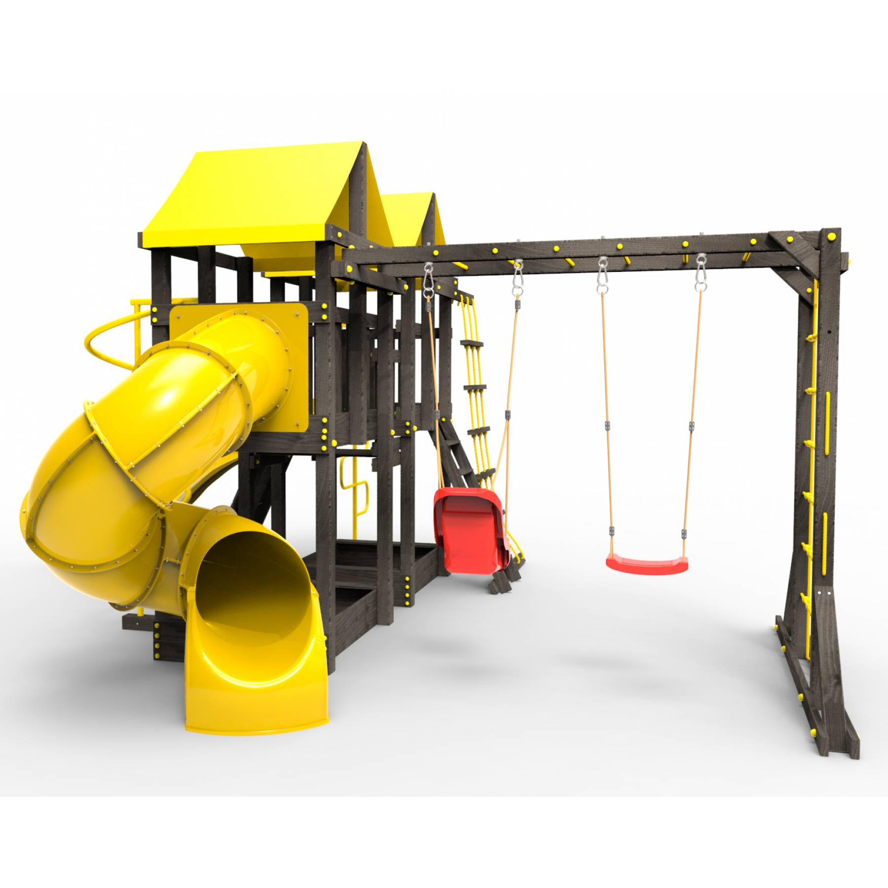 Детская площадка Пикник «Black» Пацифик Light с винтовой трубой