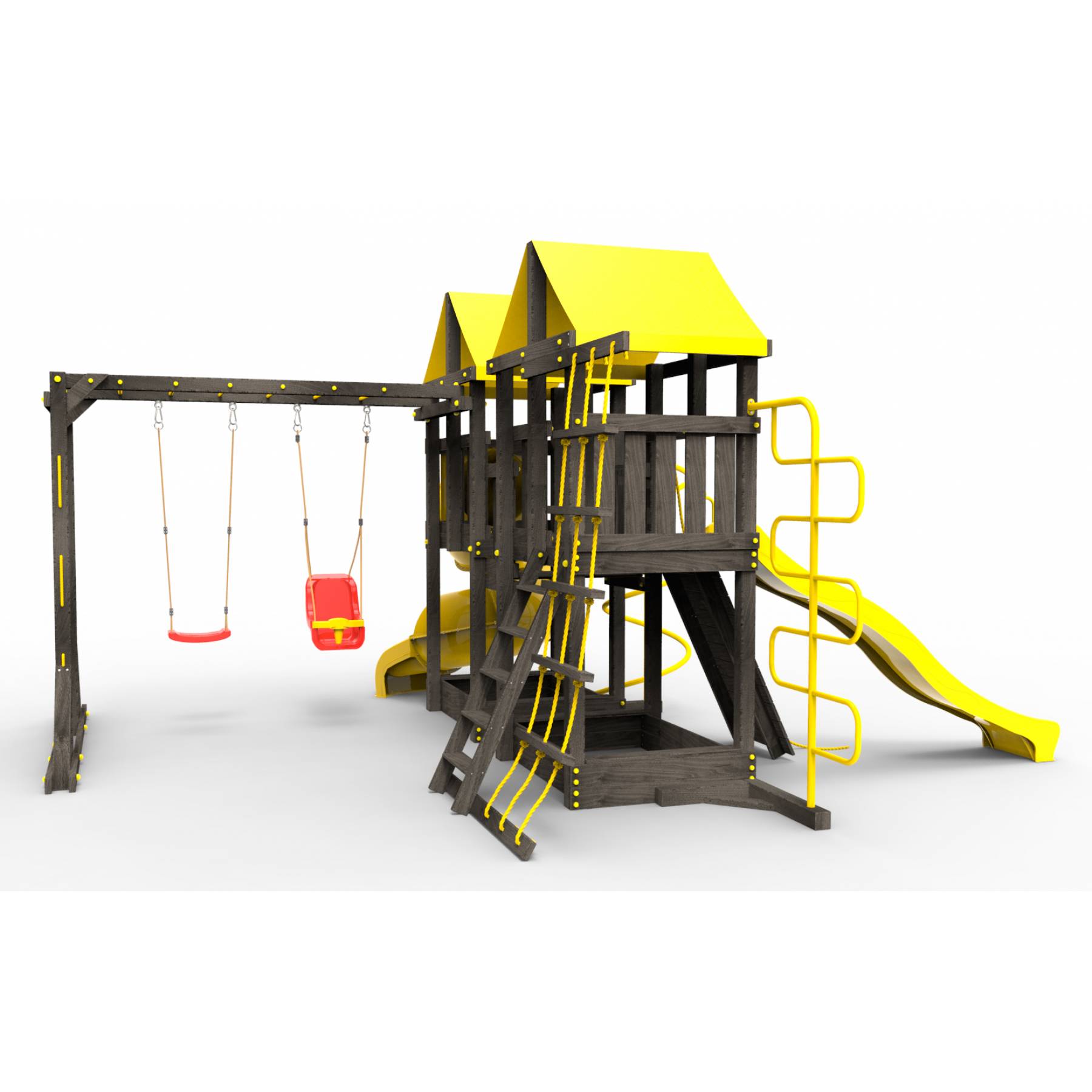 Детская площадка Пикник «Black» Пацифик Light с винтовой трубой