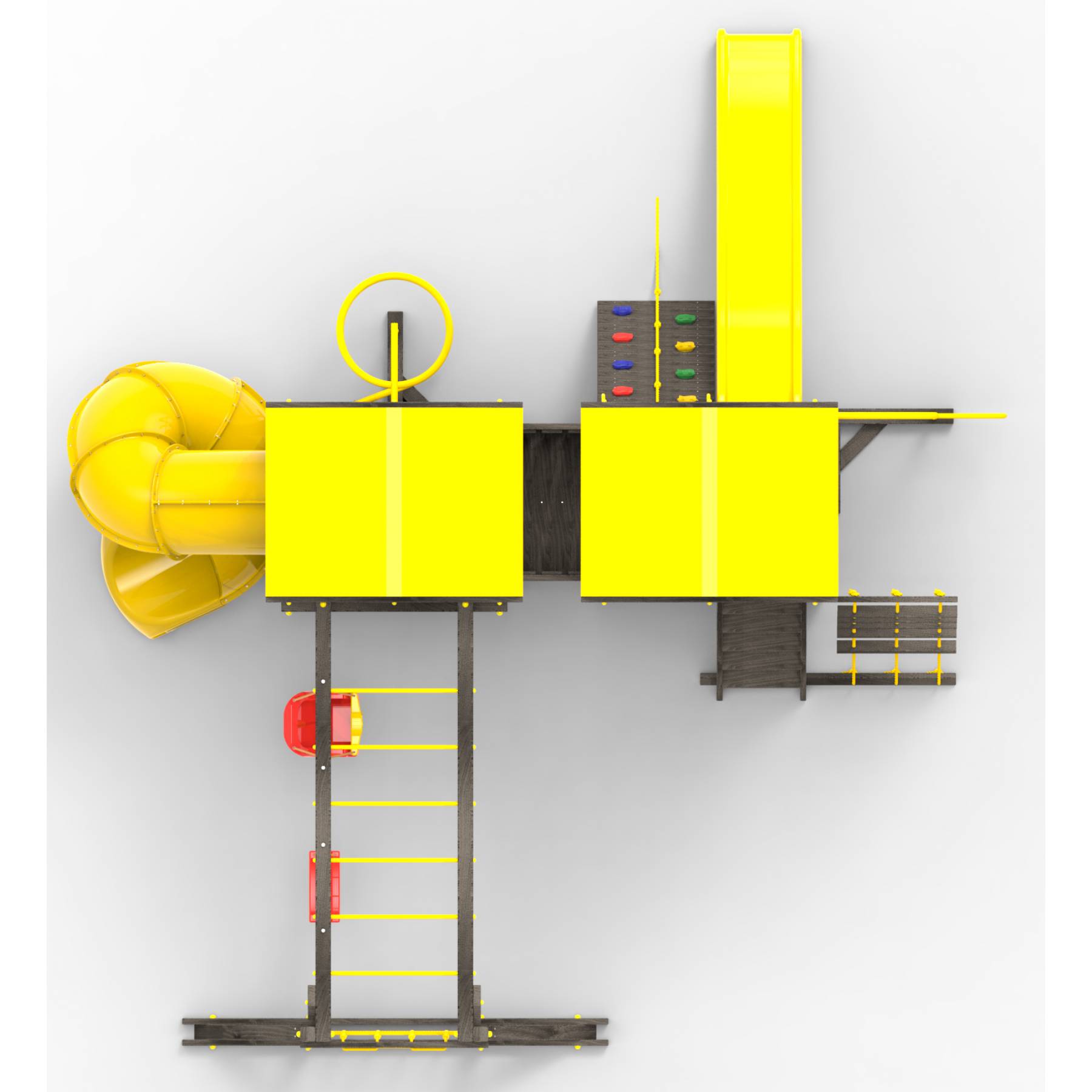 Детская площадка Пикник «Black» Пацифик Light с винтовой трубой