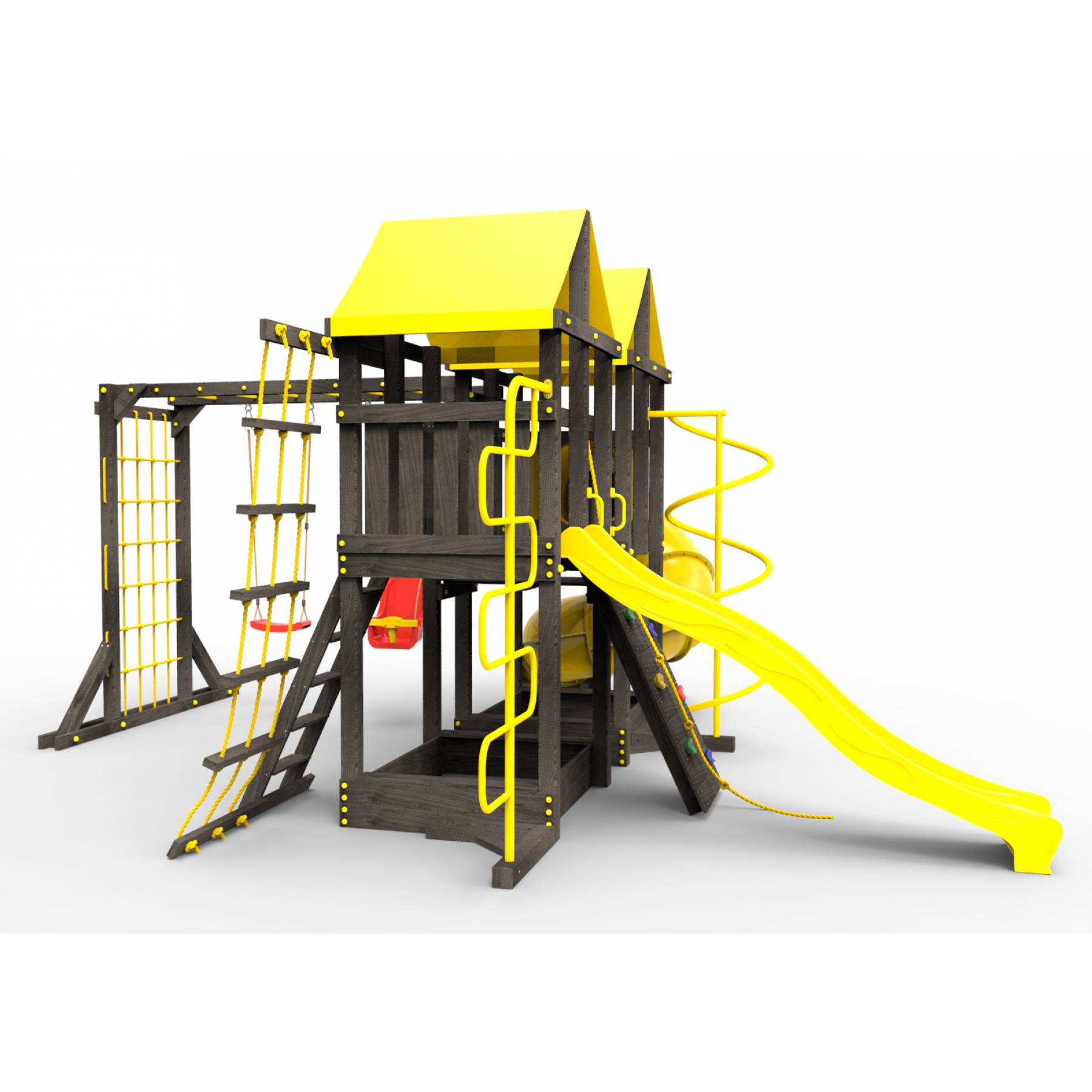 Детская площадка Пикник «Black» Пацифик Light с винтовой трубой