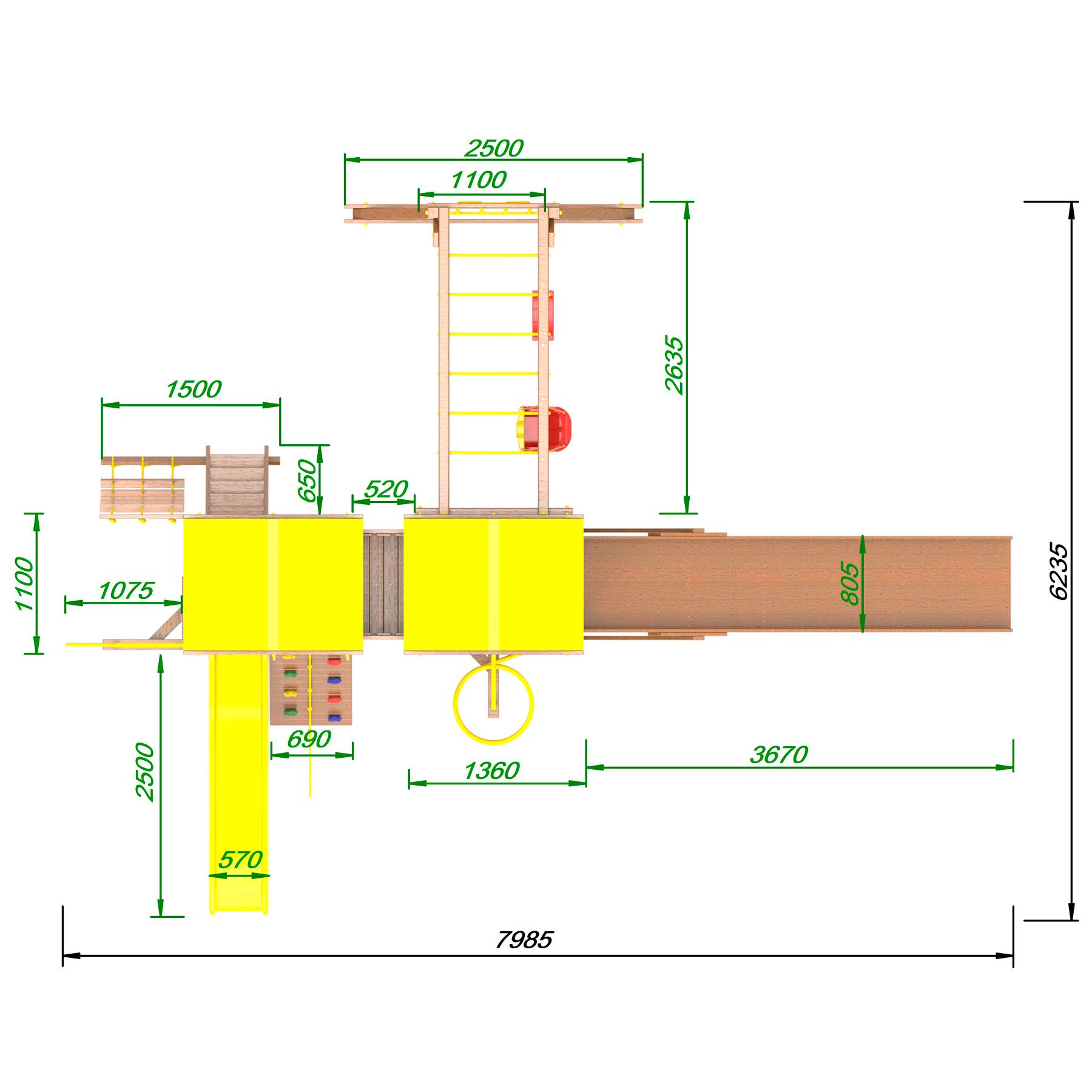 Детская площадка Пикник «Оптимус» Пацифик Light AllSeasons