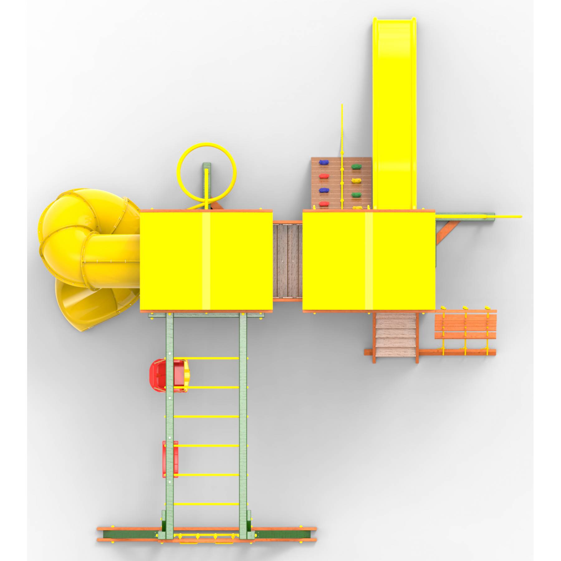 Детская площадка Пикник «Вега» Пацифик Light с винтовой трубой
