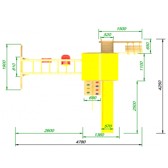 Детская площадка  Пикник «Стандарт» с рукоходом