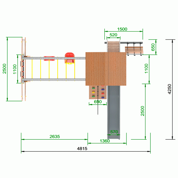 Детская площадка Пикник «Ультра А» Руфер