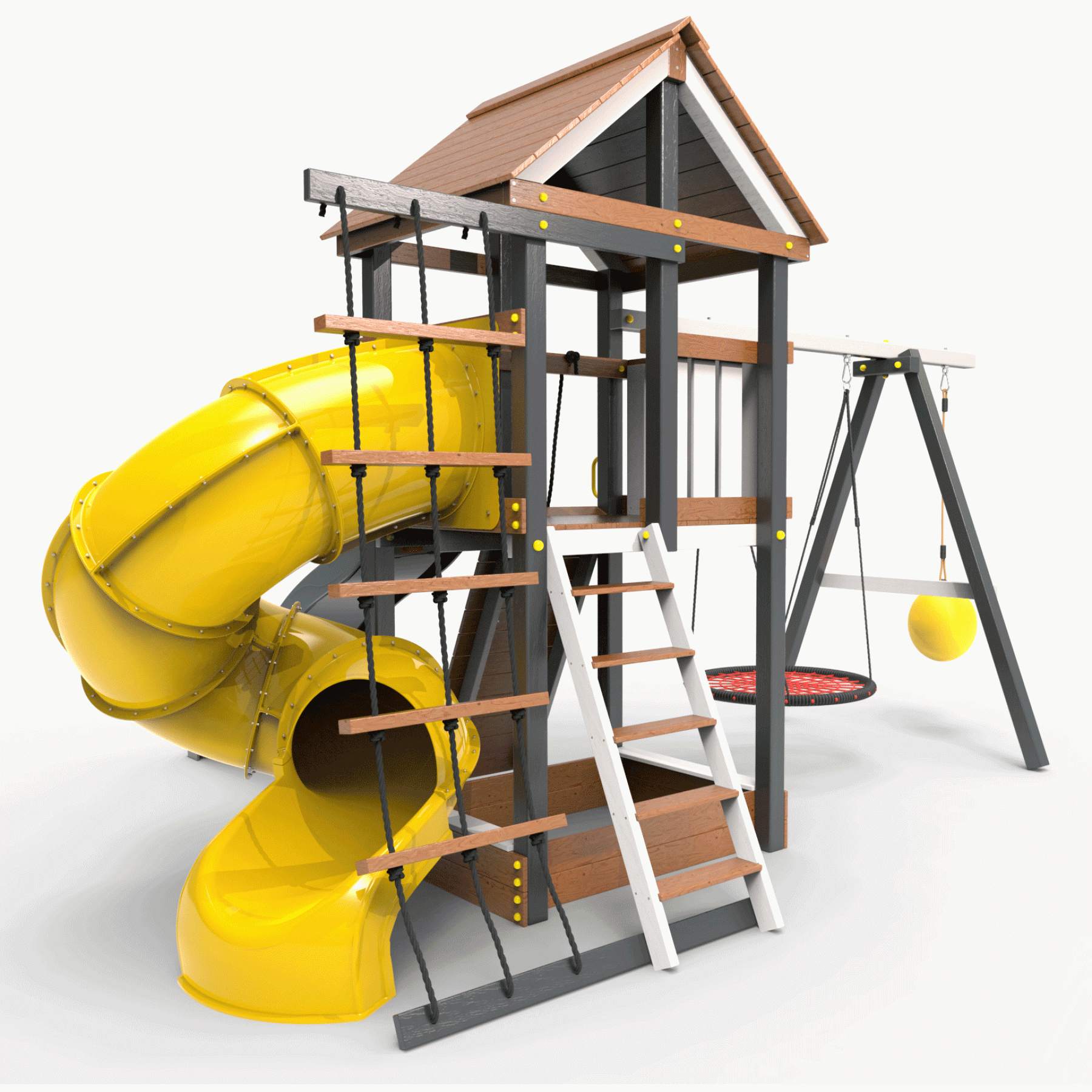 Детская площадка Пикник «Ультра А» с винтовой трубой 6.1