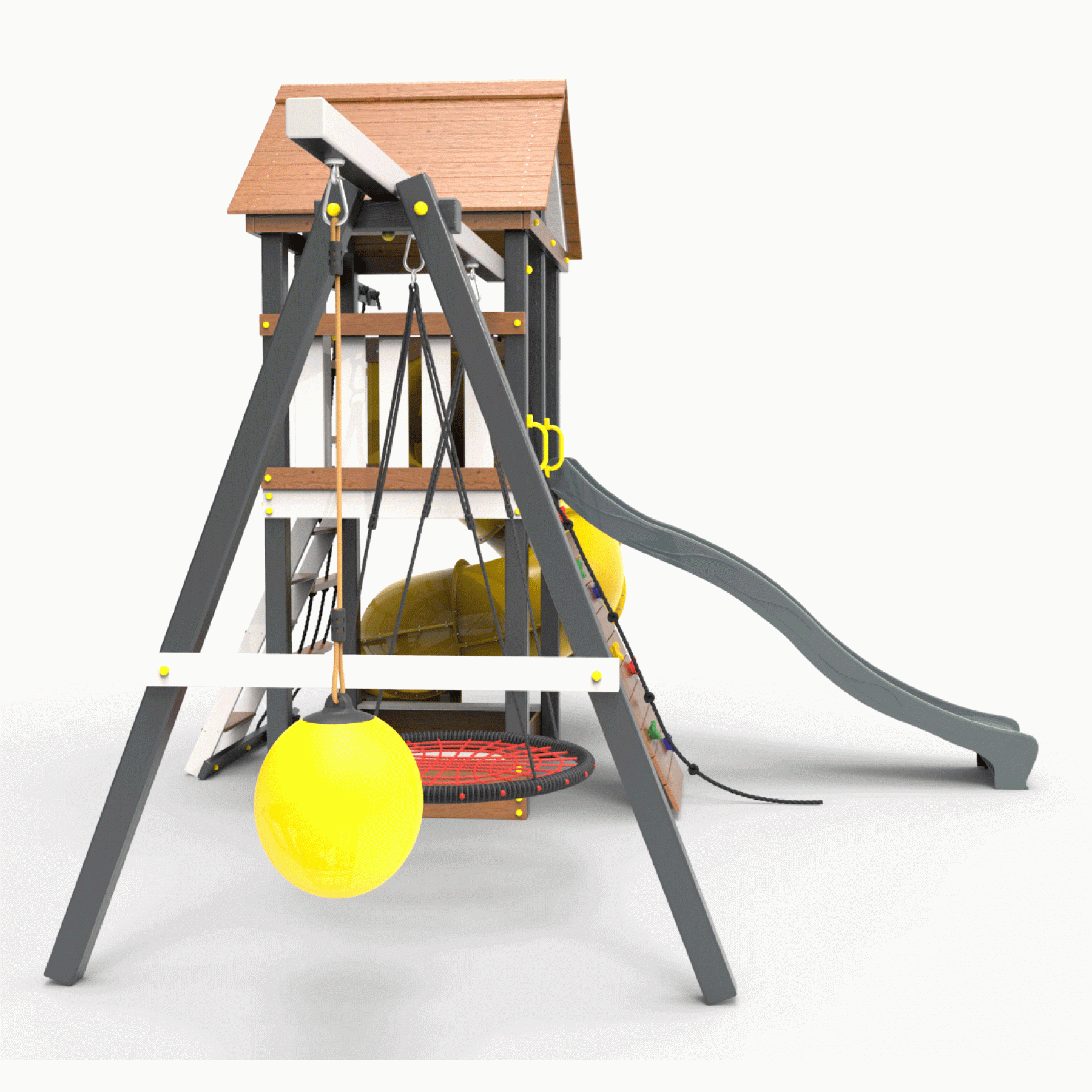 Детская площадка Пикник «Ультра А» с винтовой трубой 6.1