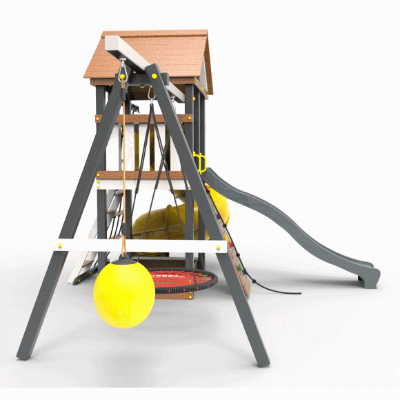 Детская площадка Пикник «Ультра А» с винтовой трубой 6.1
