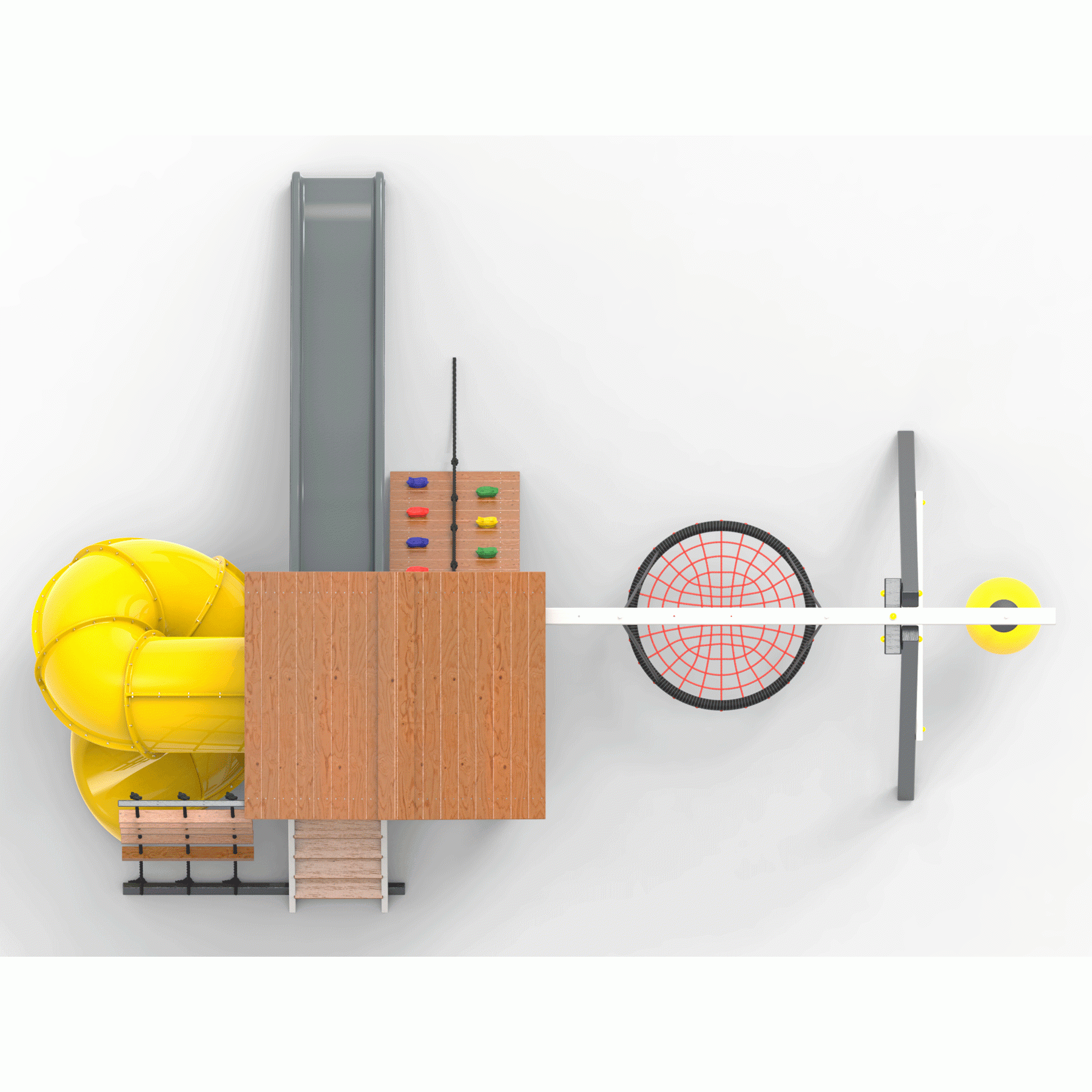 Детская площадка Пикник «Ультра А» с винтовой трубой 6.1