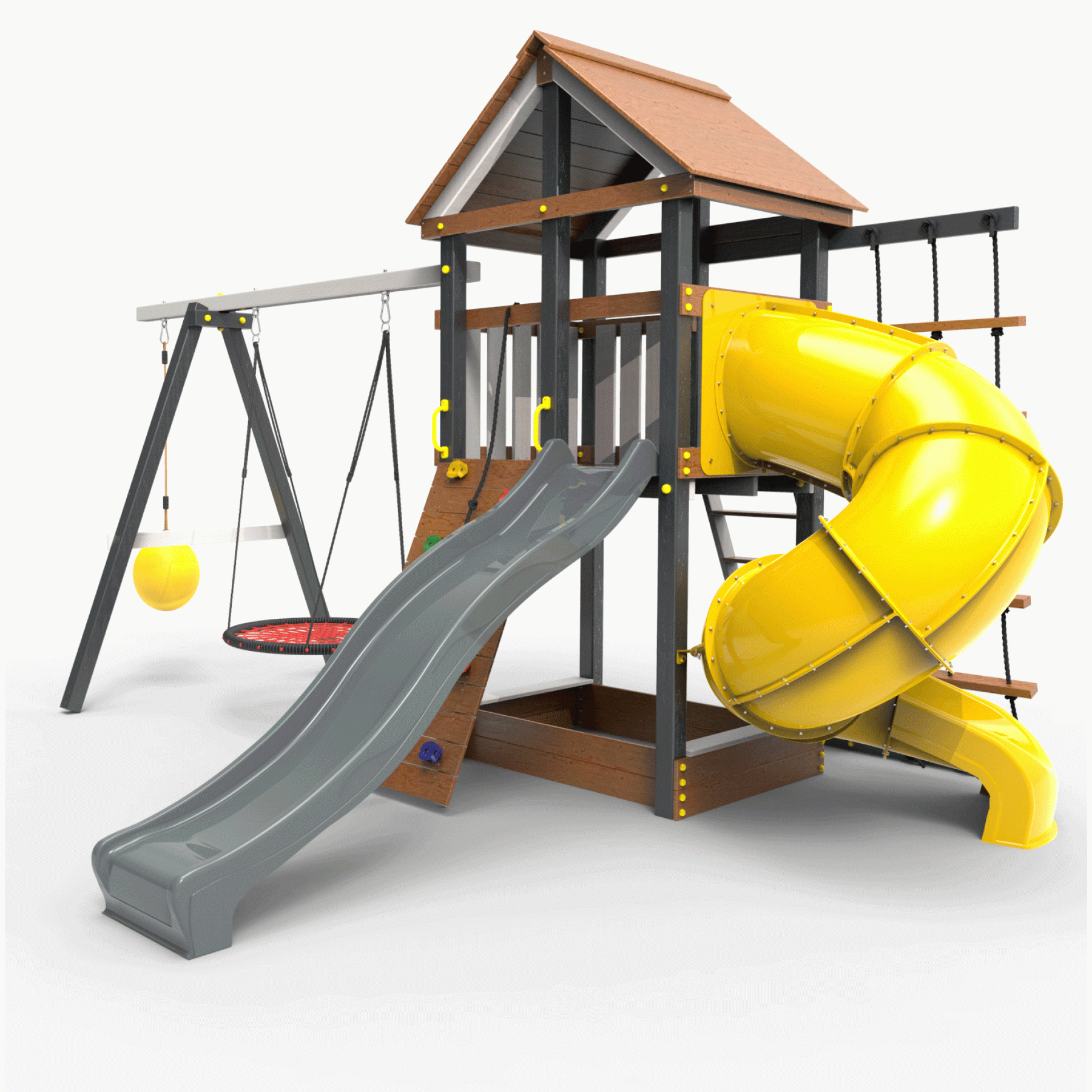 Детская площадка Пикник «Ультра А» с винтовой трубой 6.1