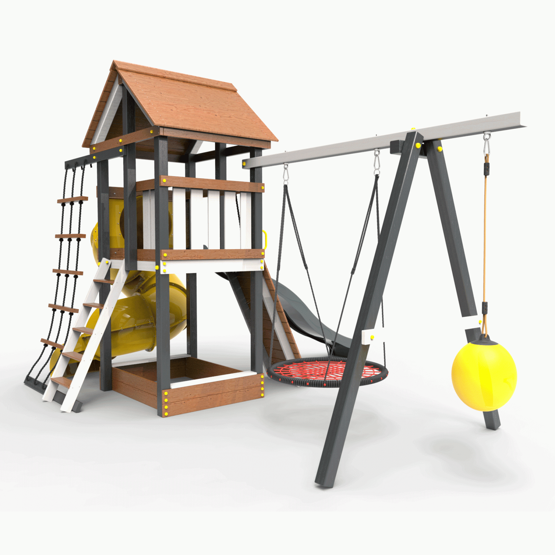 Детская площадка Пикник «Ультра А» с винтовой трубой 6.1