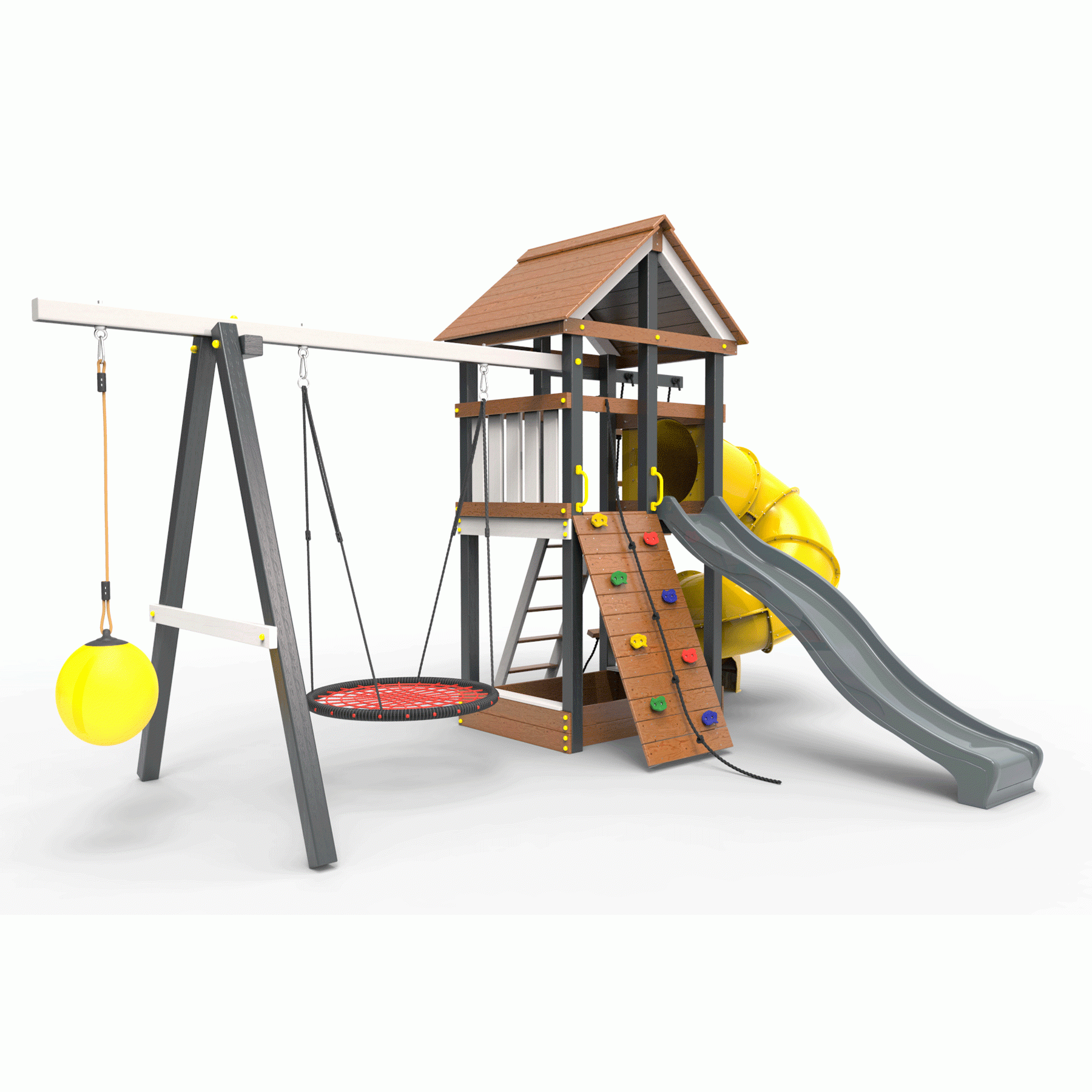 Детская площадка Пикник «Ультра А» с винтовой трубой 6.1