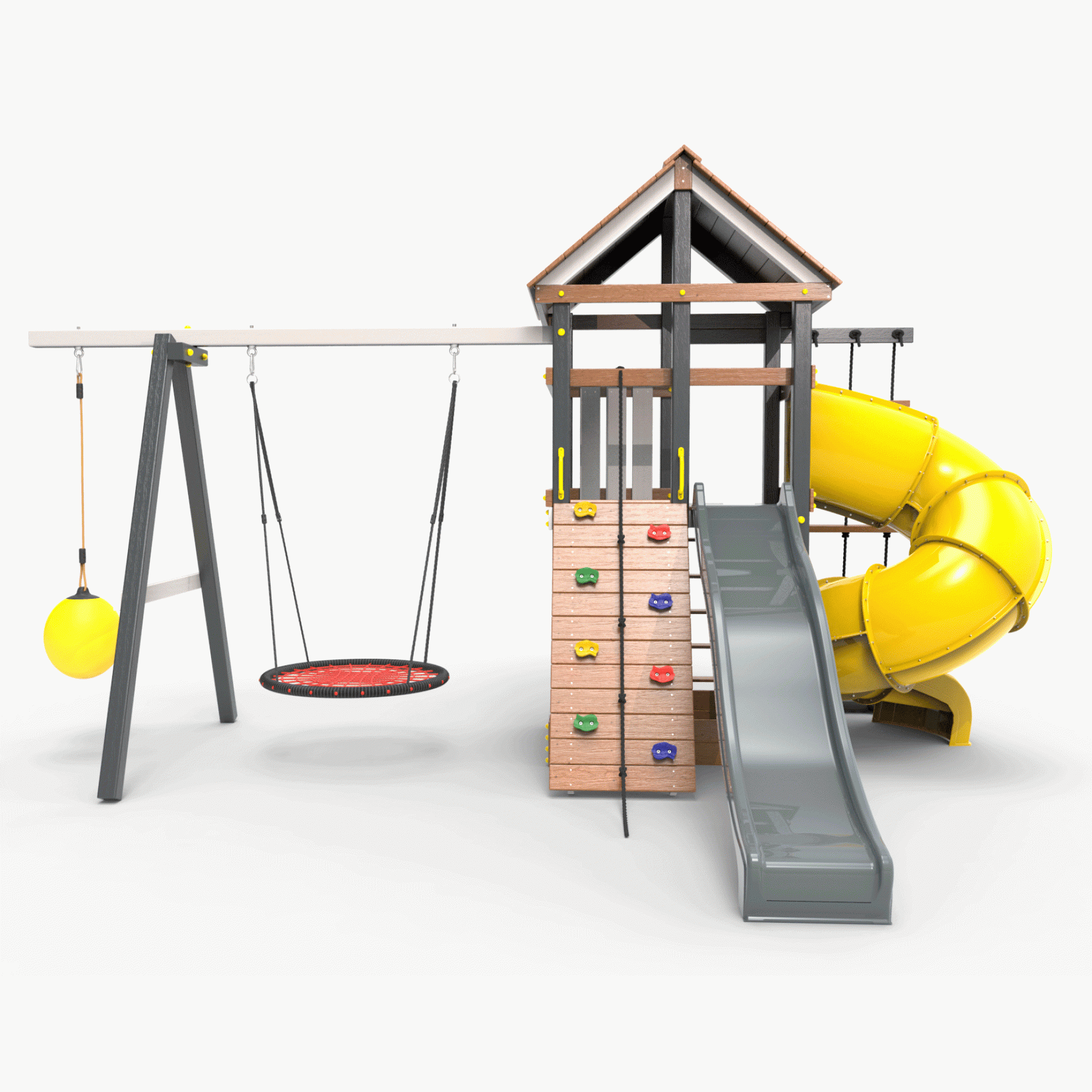 Детская площадка Пикник «Ультра А» с винтовой трубой 6.1