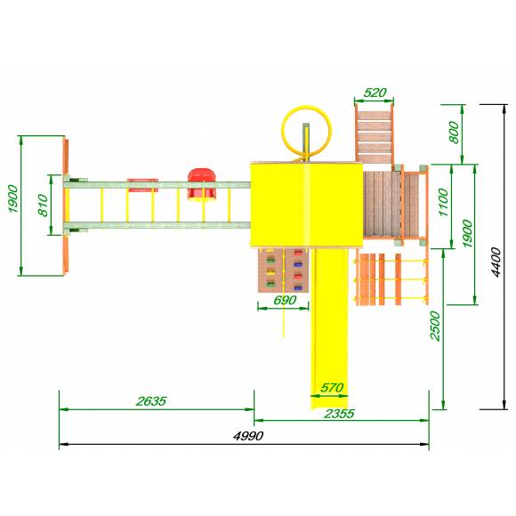 Детская площадка Пикник «Вега» Макси с рукоходом Вираж