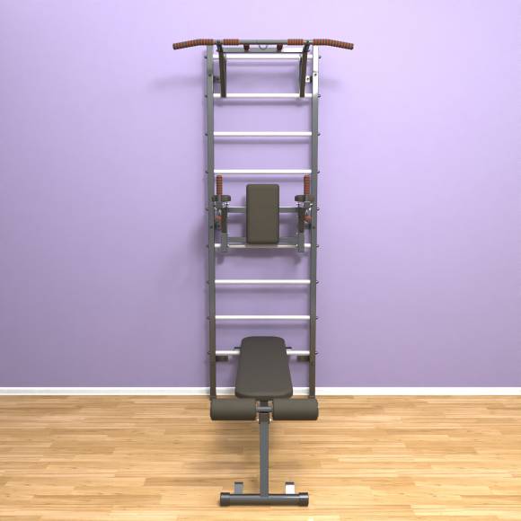 Шведская стенка «LittleSport» Graphite Pull-Up 3.0 белые ступени