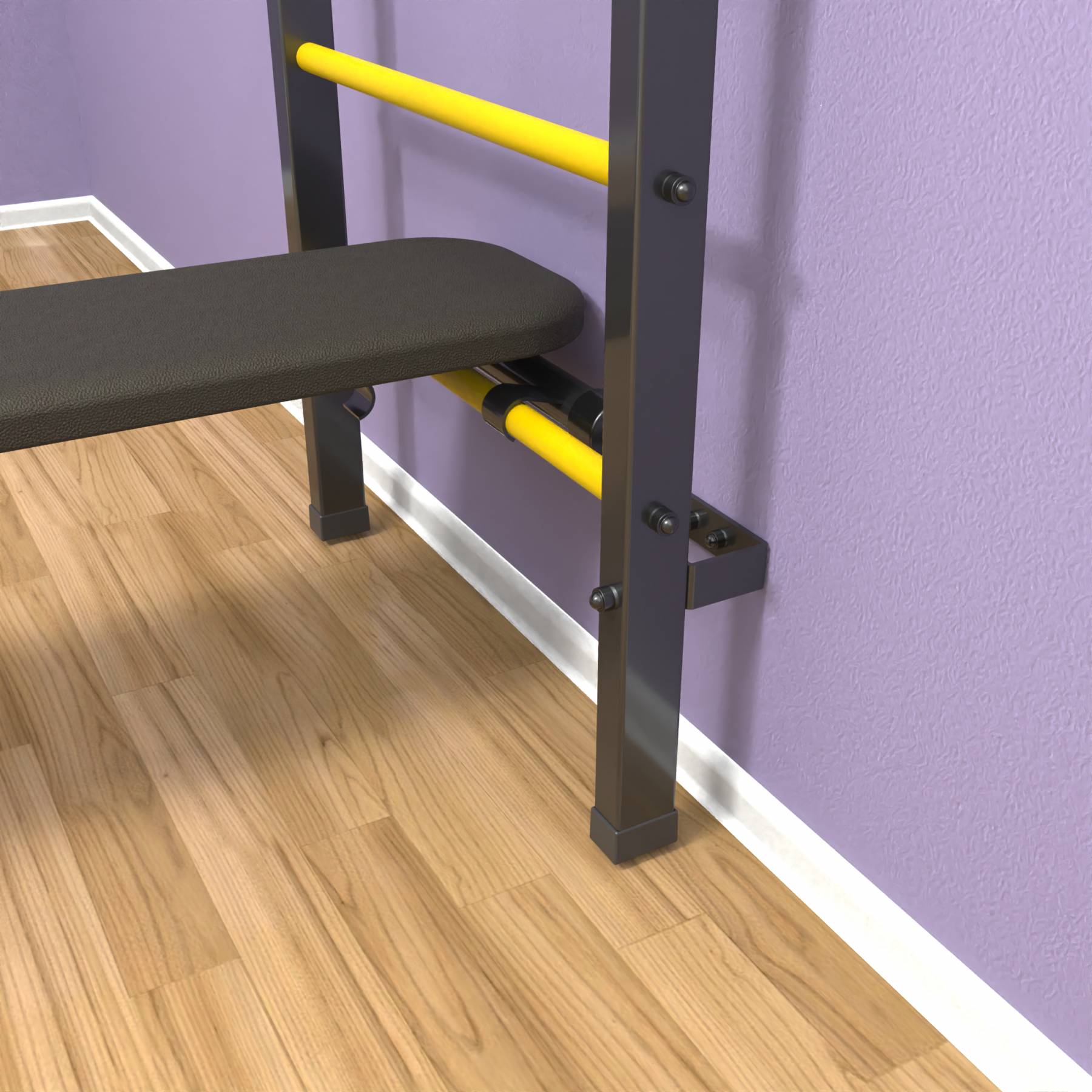 Шведская стенка «LittleSport» Graphite Pull-Up 3.0 желтые ступени