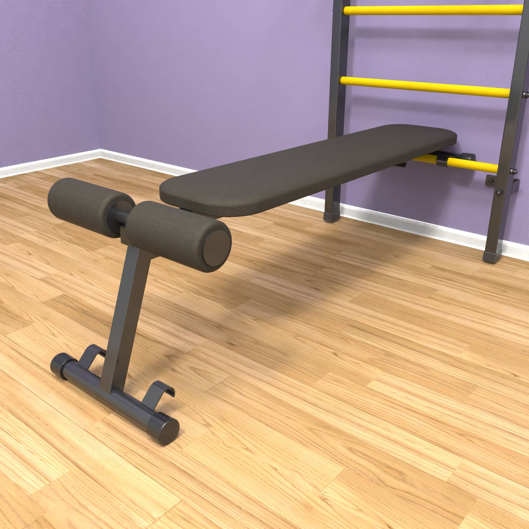 Шведская стенка «LittleSport» Graphite Pull-Up 3.0 желтые ступени