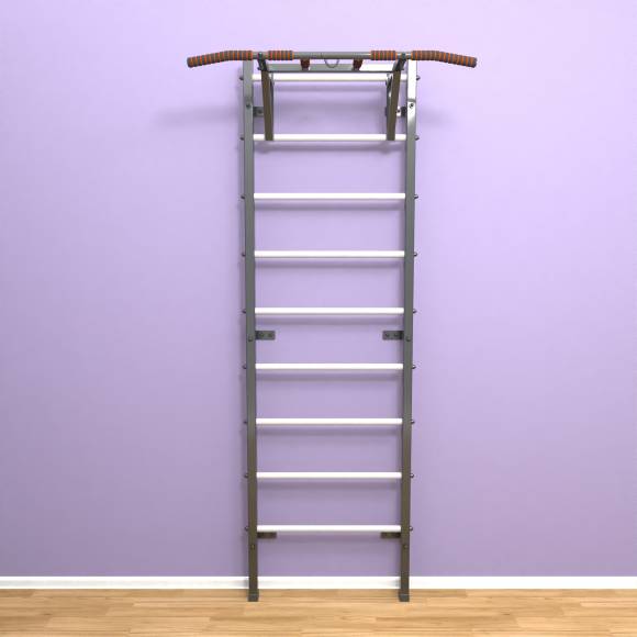 Шведская стенка «LittleSport» Graphite Pull-Up белые ступени