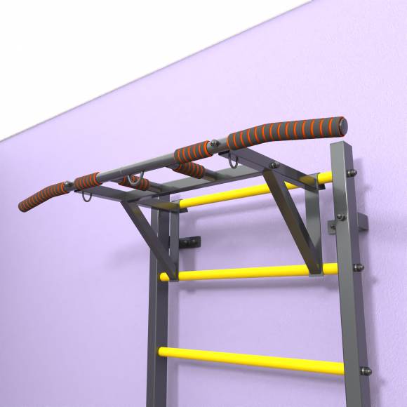 Шведская стенка «LittleSport» Graphite Pull-Up желтые ступени