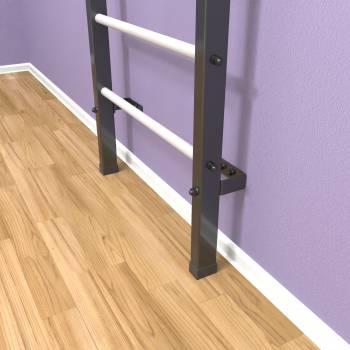 Шведская стенка «LittleSport» Графит белые ступени