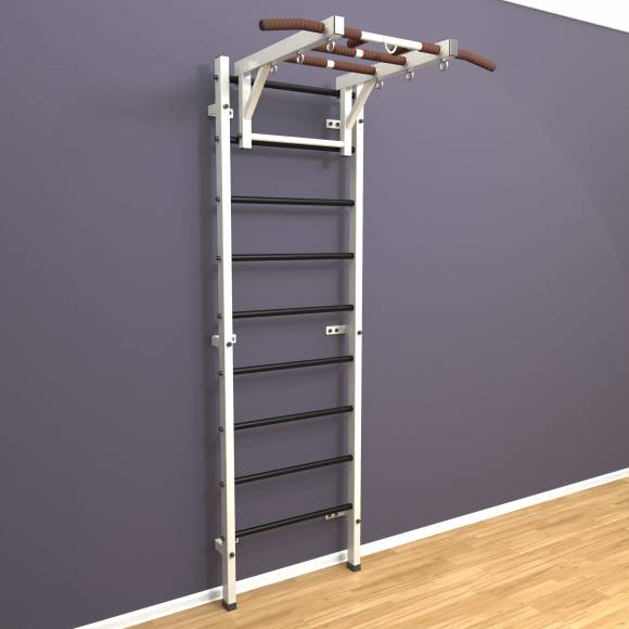 Шведская стенка «LittleSport» White Long черные ступени