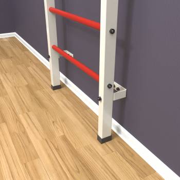 Шведская стенка «LittleSport» Белый красные ступени