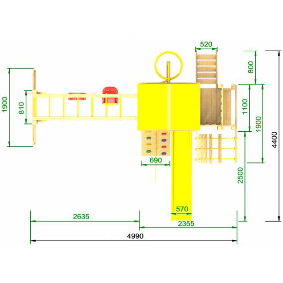 Детская площадка Пикник «Стандарт» Макси с рукоходом Вираж