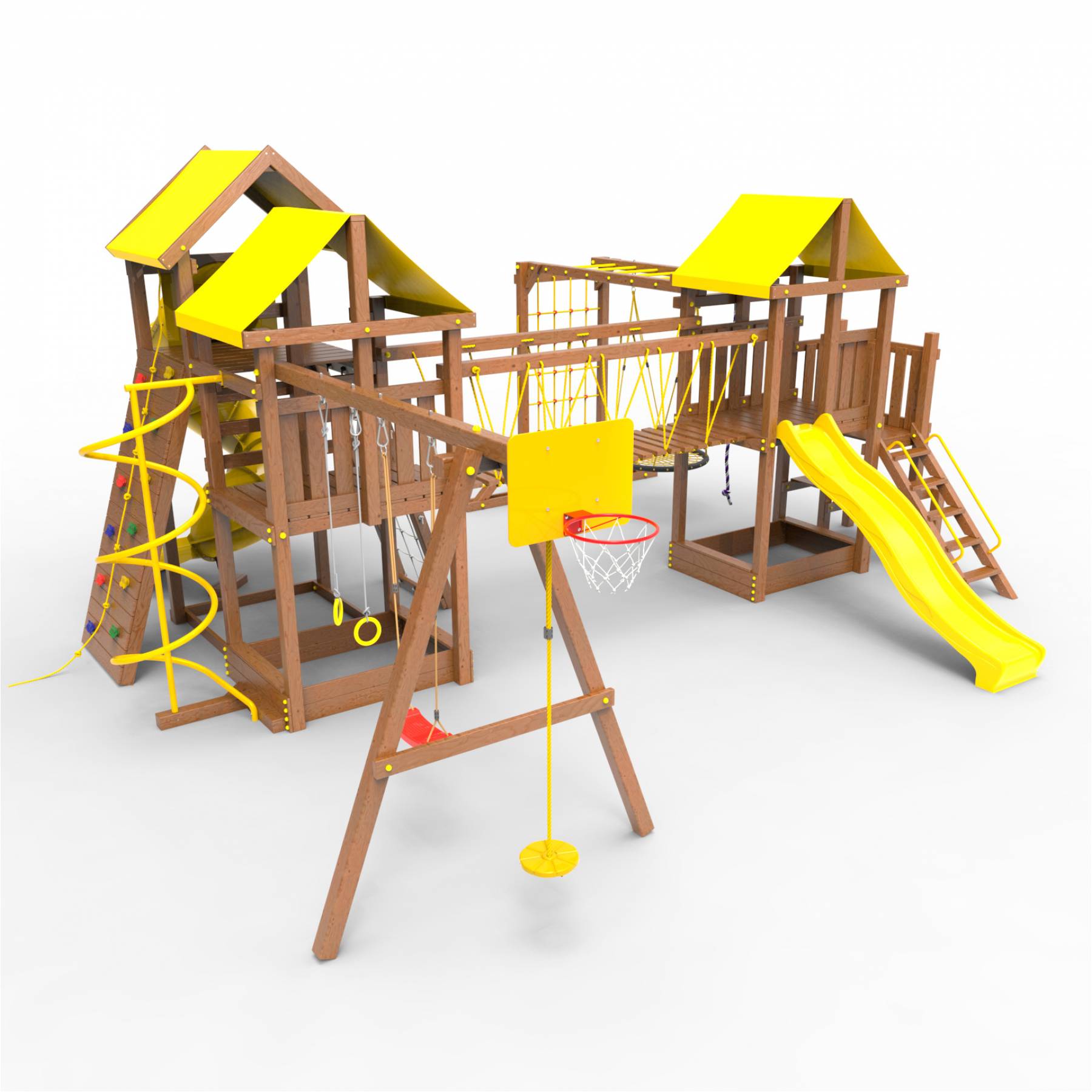 Детская площадка Пикник «Оптимус» Стэйдж К с винтовой трубой