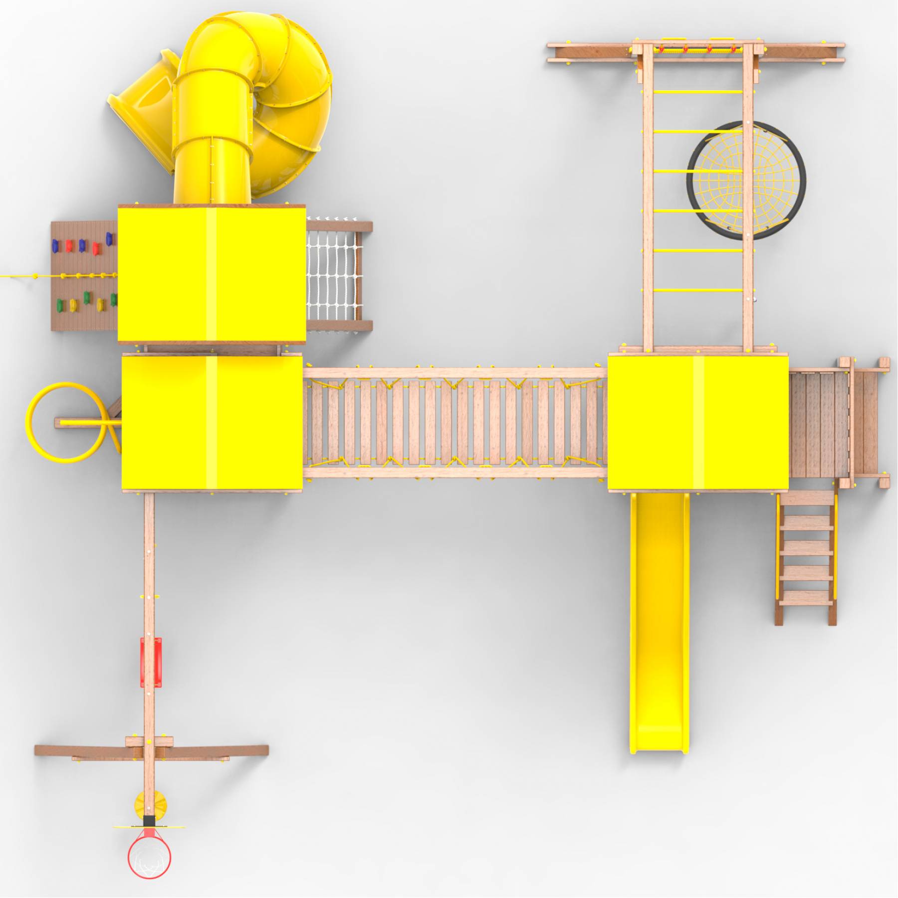 Детская площадка Пикник «Оптимус» Стэйдж К с винтовой трубой