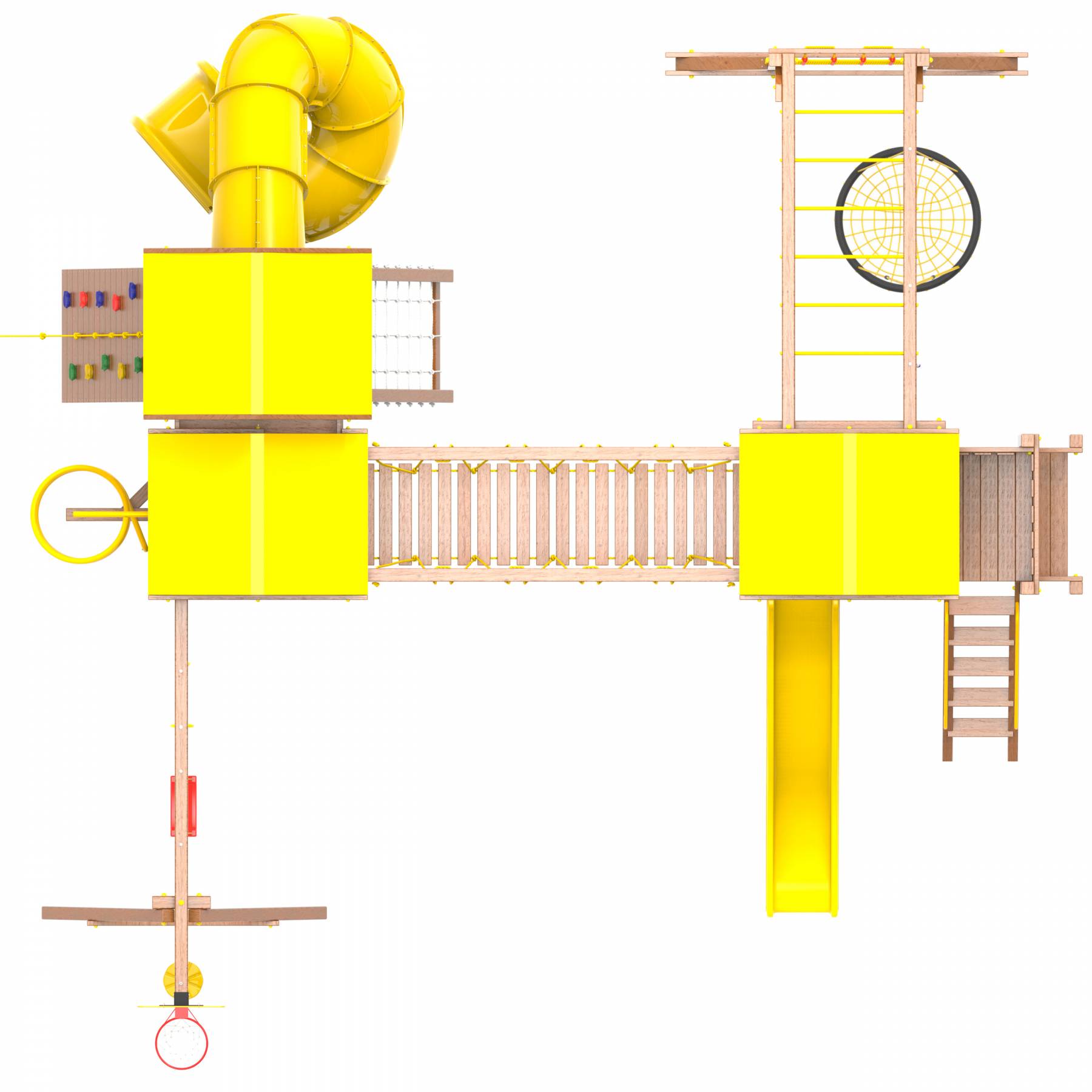 Детская площадка Пикник «Оптимус» Стэйдж К с винтовой трубой