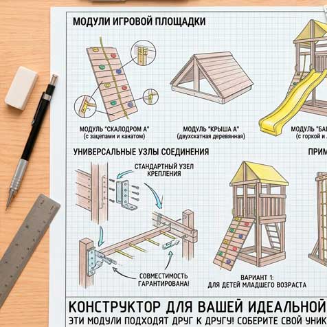 Умная модульная система детских площадок LittleSport